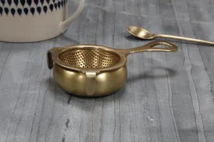 Antique Brass Tea Strainer