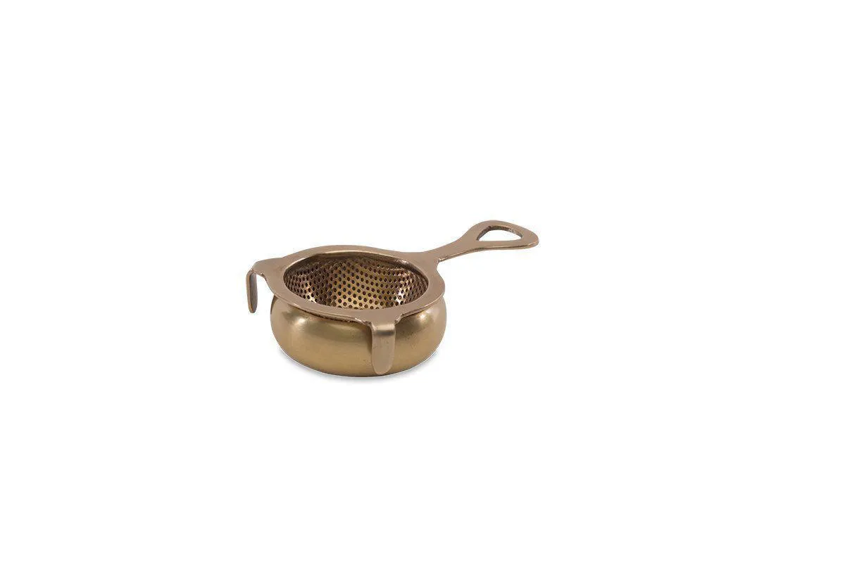 Antique Brass Tea Strainer