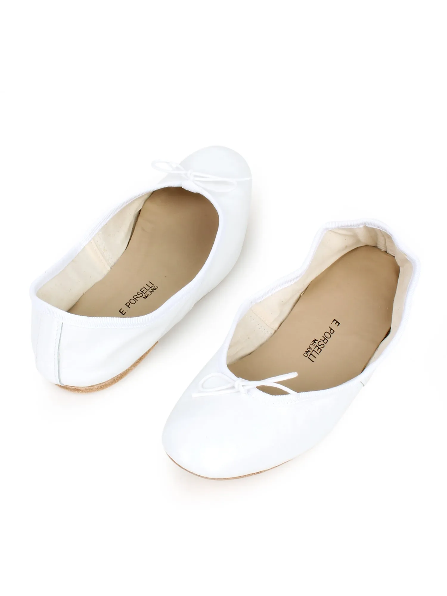 Ballet Flats_White Leather