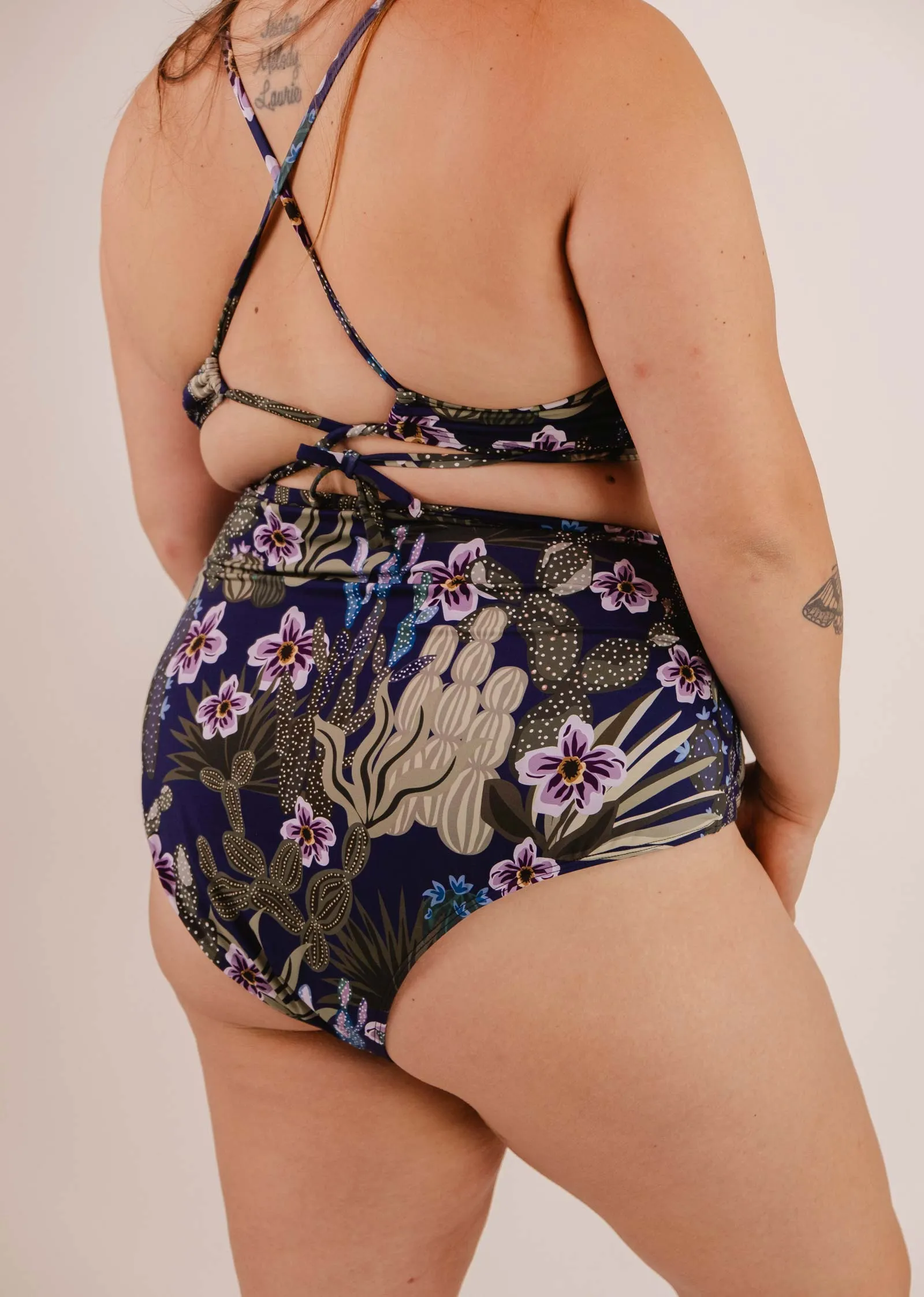 Bermudes Jardin de Nuit extra high waisted bikini bottom