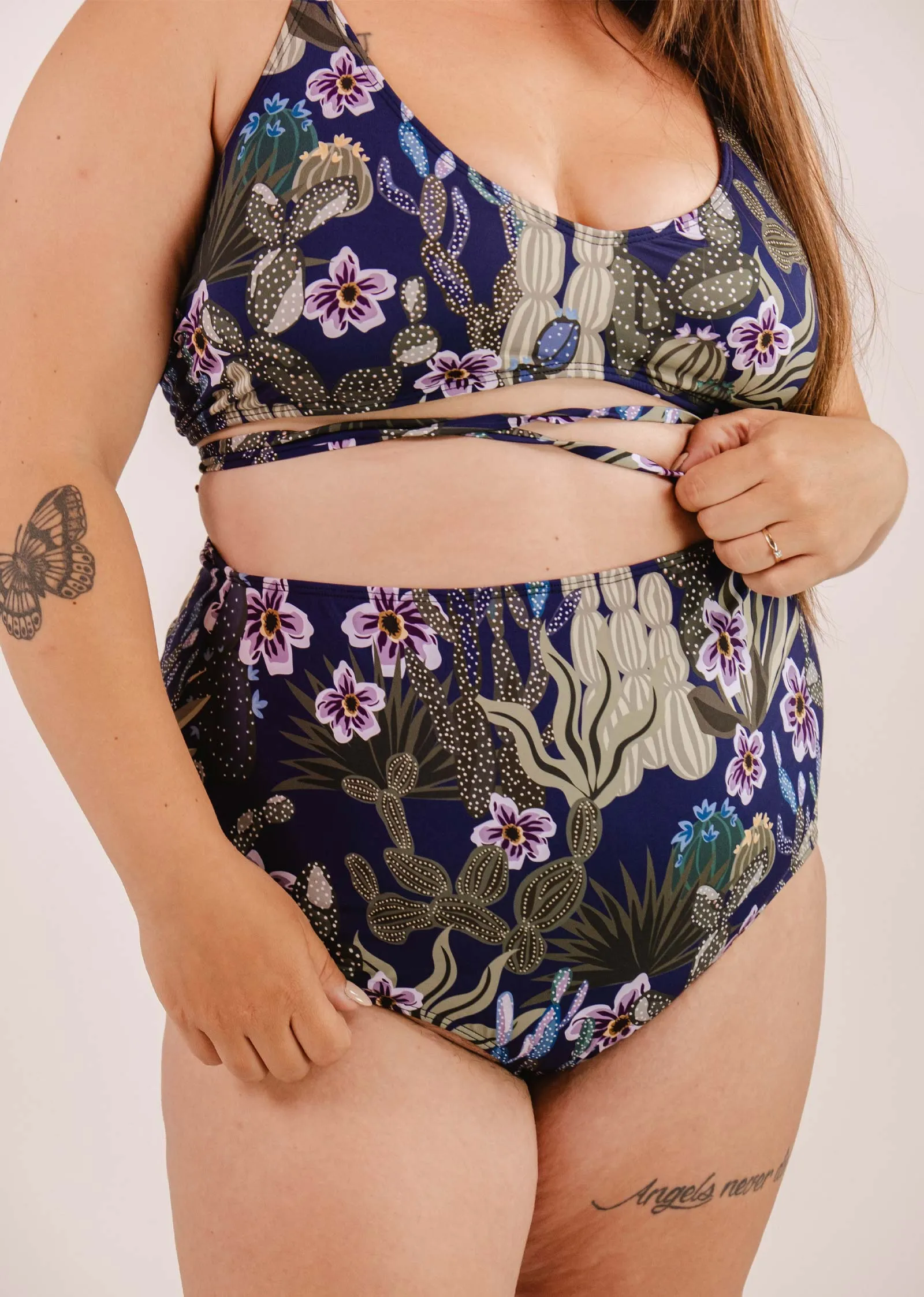 Bermudes Jardin de Nuit extra high waisted bikini bottom