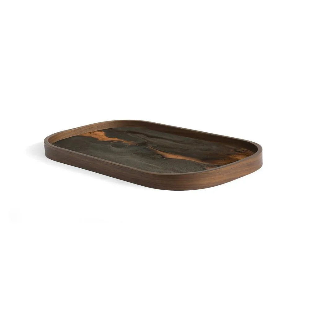 Bronze Organic Glass Valet Tray