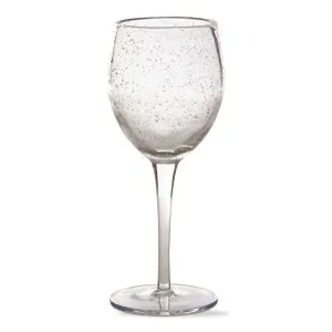 Bubble Glass Tall Wine Glass - Clear