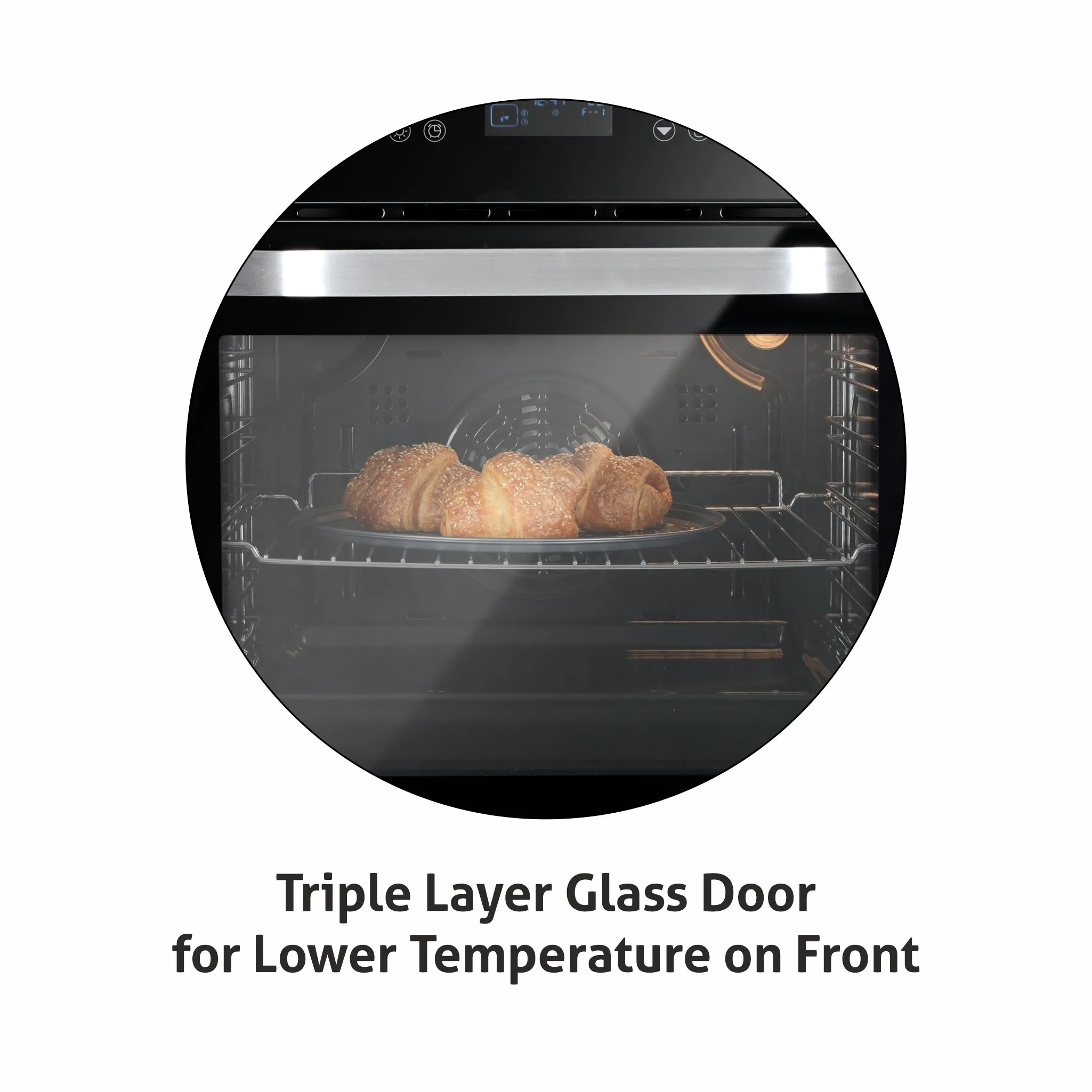 Built in Oven Motorised Rotisserie Turbo Fan 70Ltr with 12 Multi-functions (BO-652MRT)