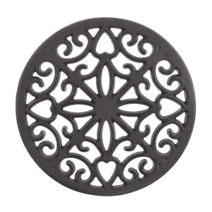 Cast Iron Kitchen Trivet Black 20cm