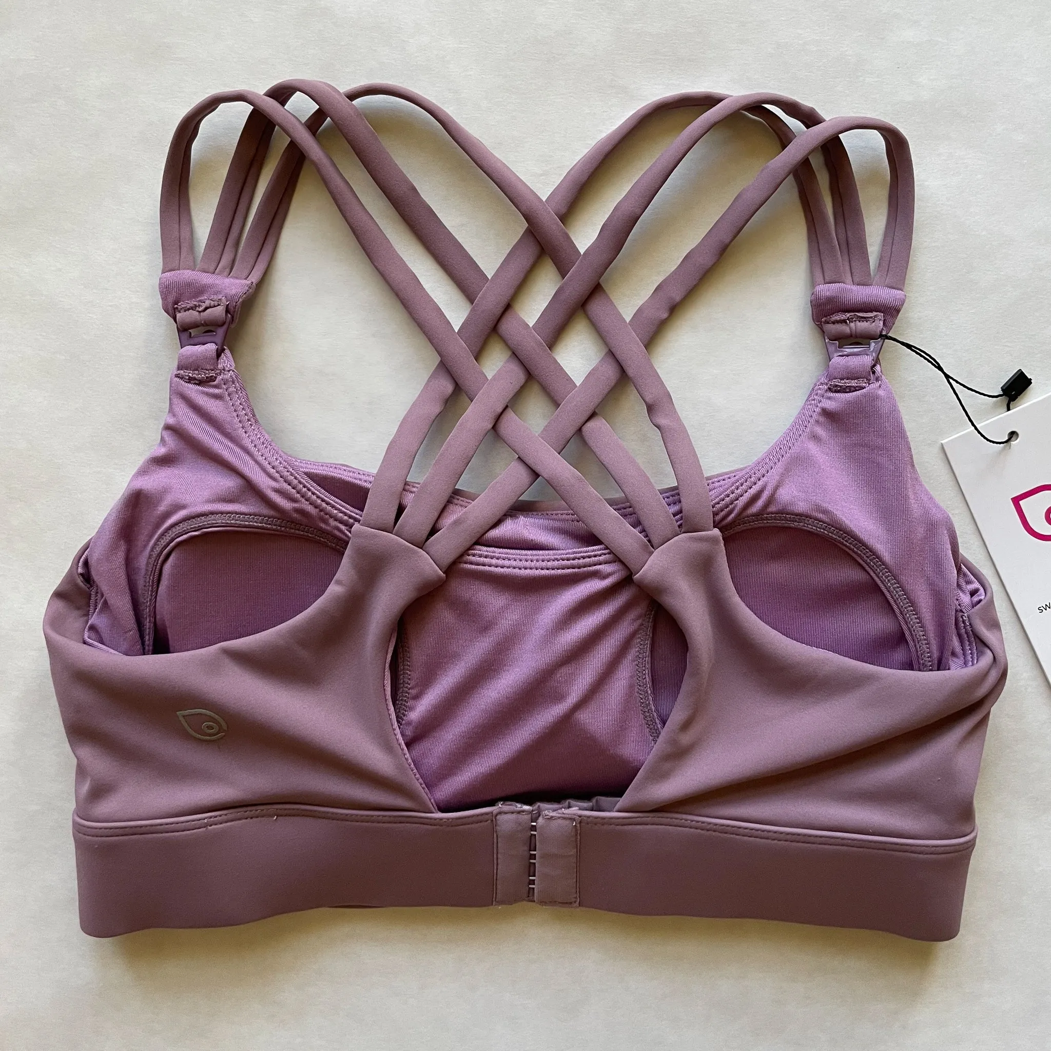 Chloé 3 Running Nursing Sports Bra (Lavender Smoke)