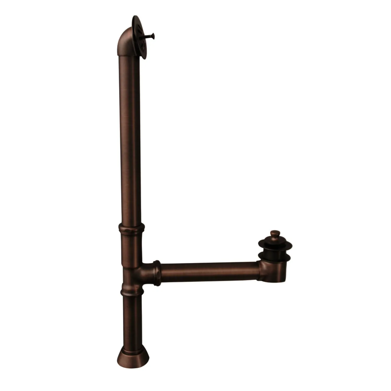 Columbus 61″ Cast Iron Double Roll Top Tub Kit – Oil Rubbed Bronze Accessories