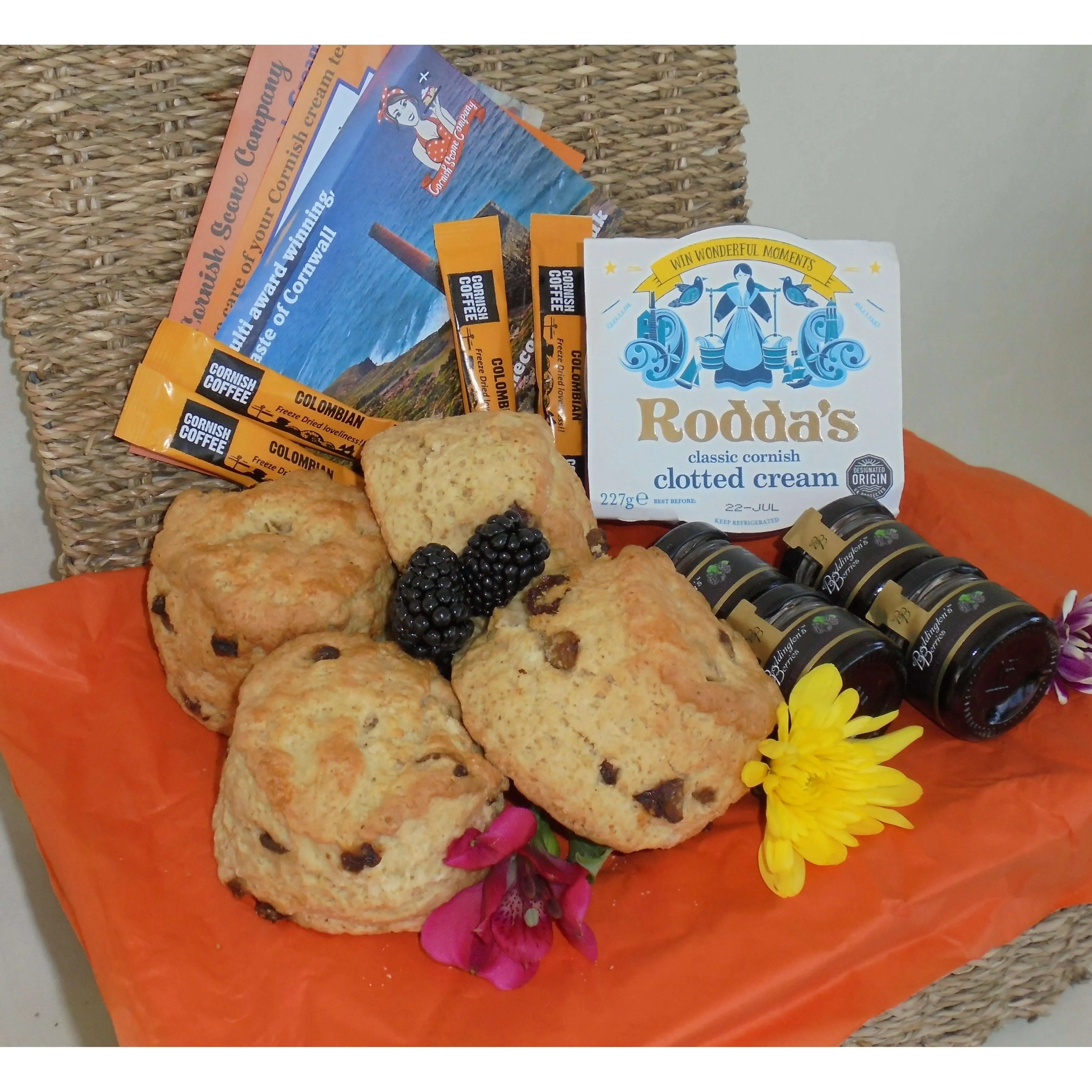 Cornish Cream Tea Hamper for Two