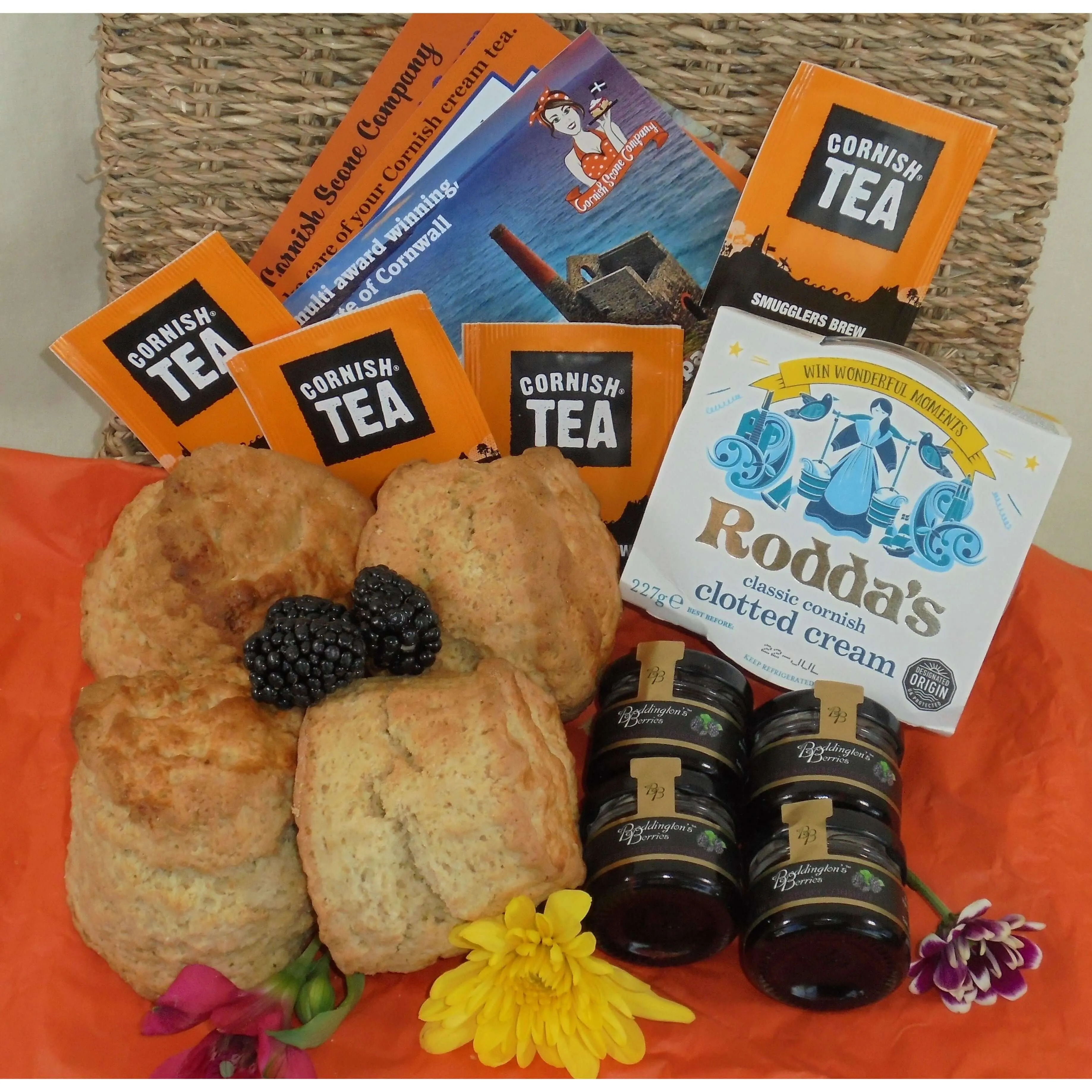 Cornish Cream Tea Hamper for Two