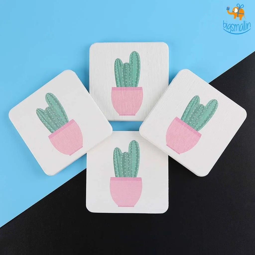 Diatomite Absorbent Drink Coasters - Set of 4