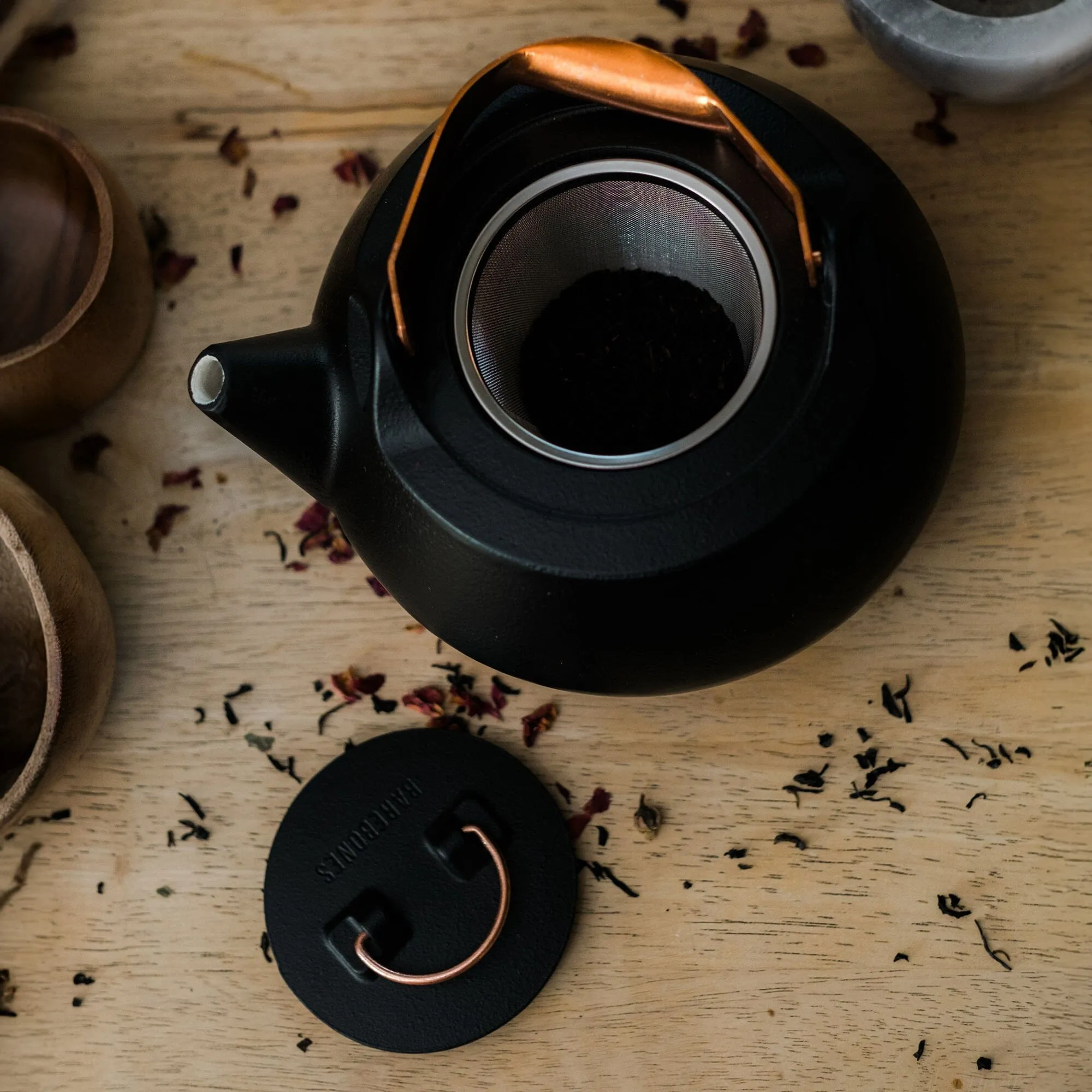 Enamel Lined Cast Iron Teapot