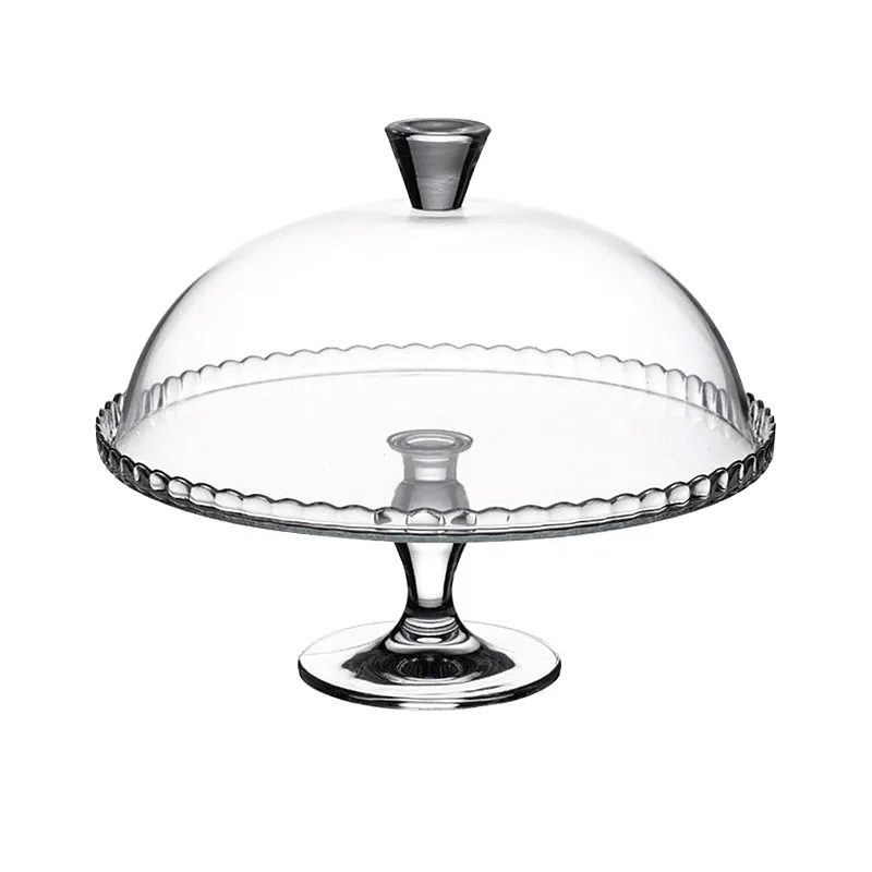 Glass Cake Dome and Stand