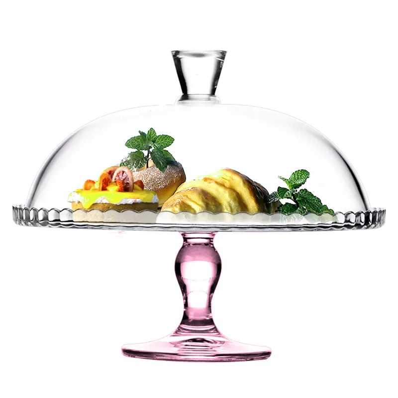 Glass Cake Dome and Stand