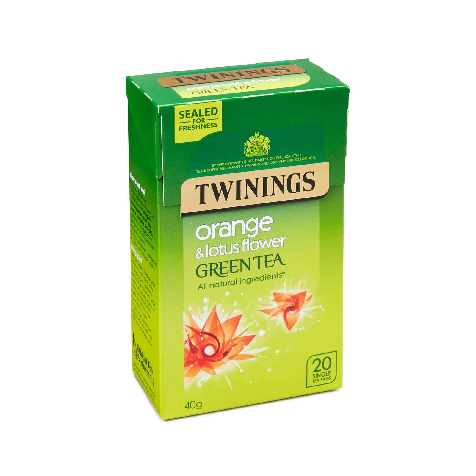 Green Tea, Orange & Lotus Flower - 20 Tea Bags