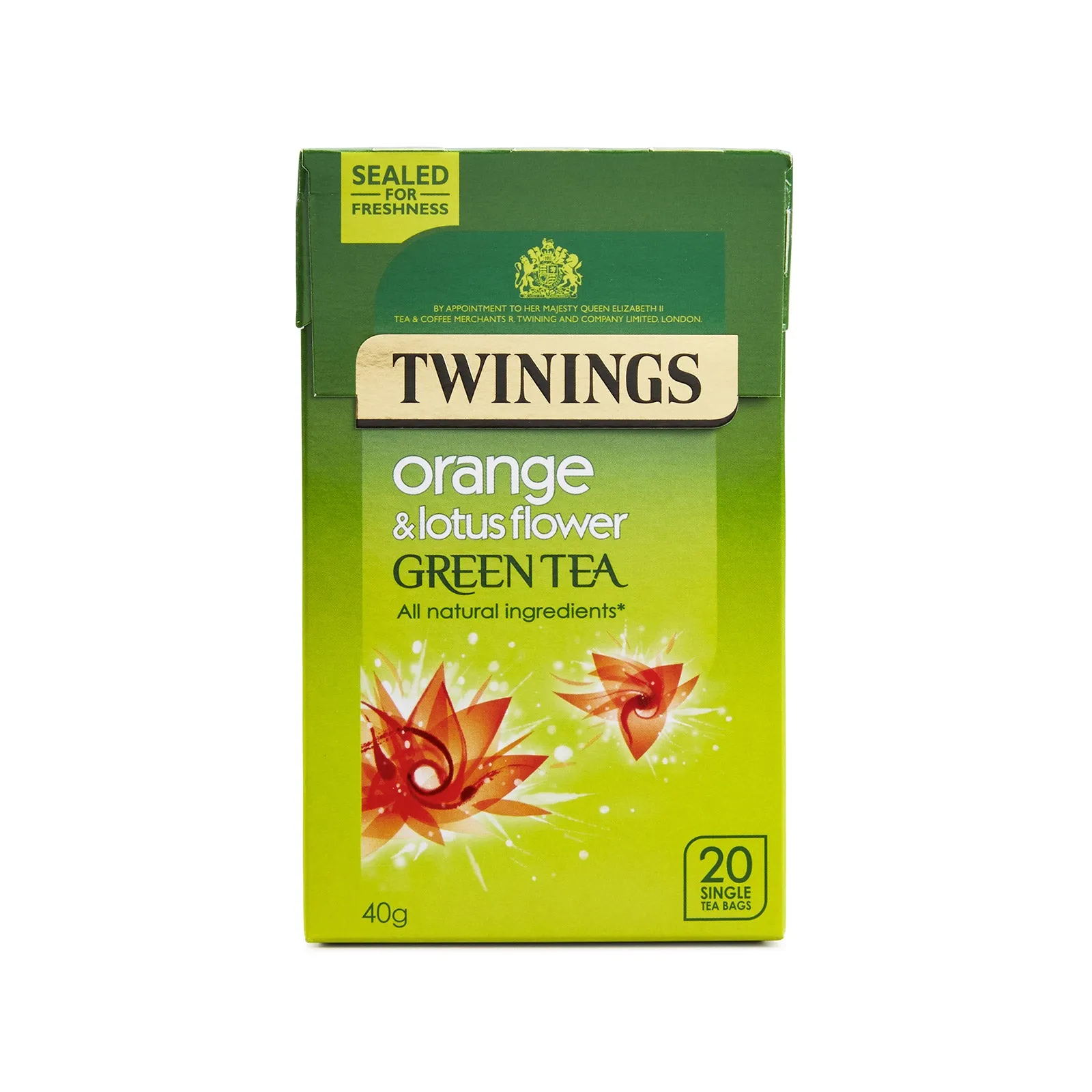 Green Tea, Orange & Lotus Flower - 20 Tea Bags