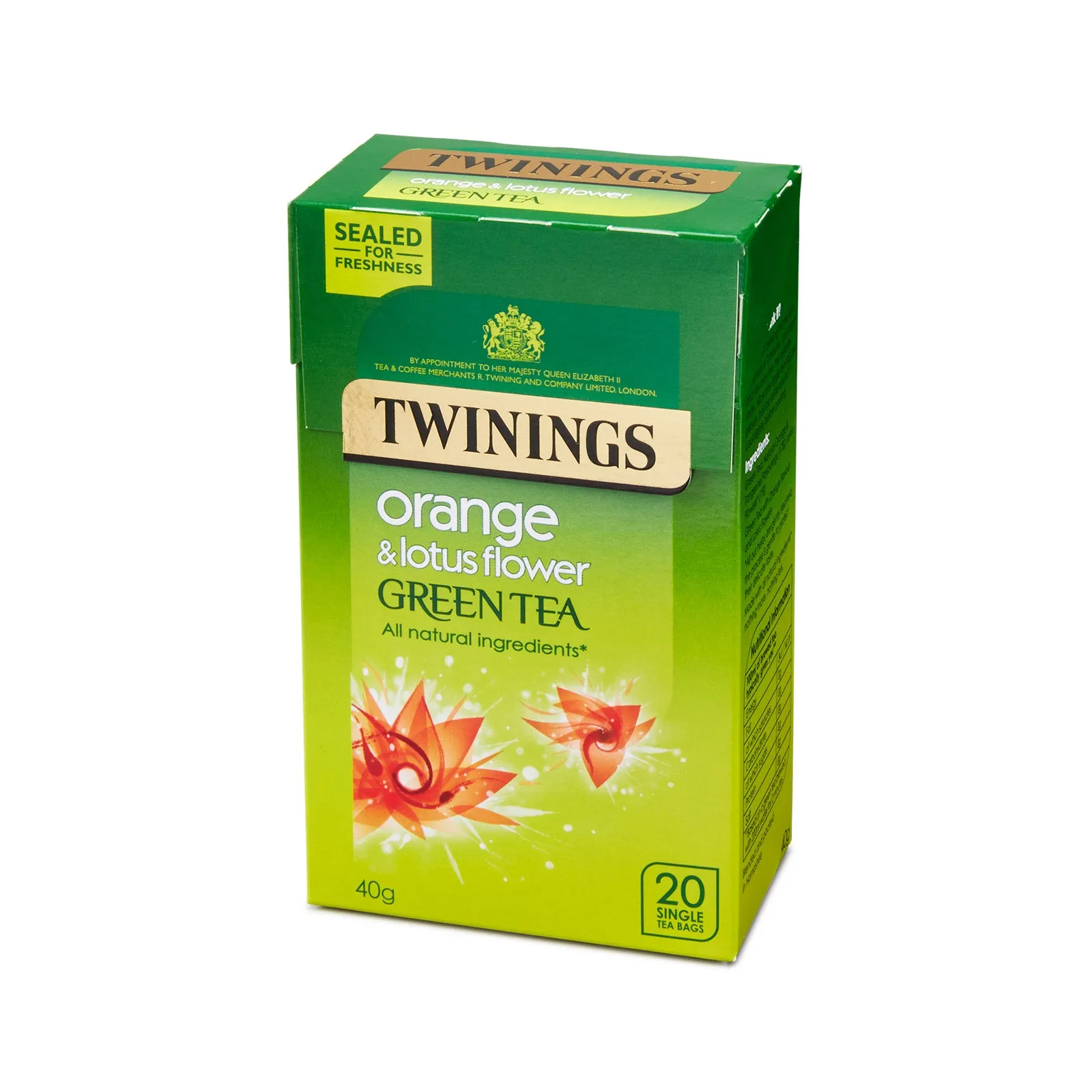 Green Tea, Orange & Lotus Flower - 20 Tea Bags