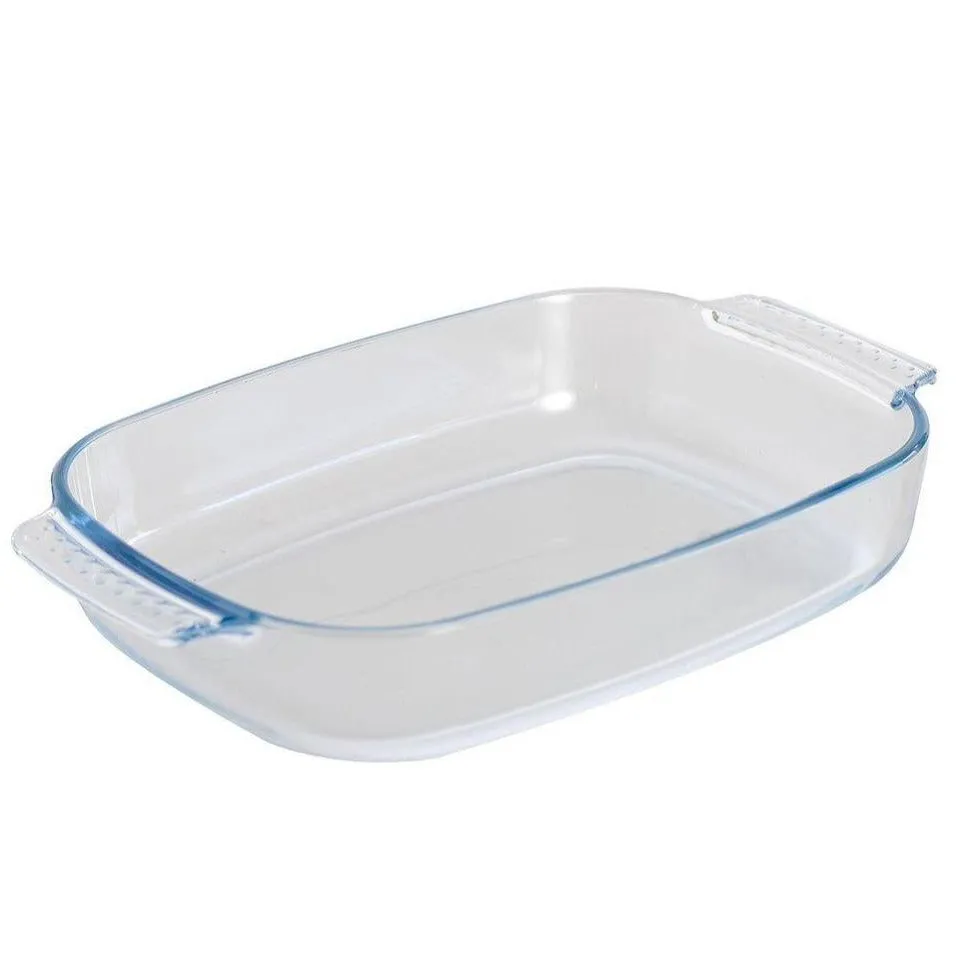 High Borosilicate Rectangular Glass Baking Dish 2.9L