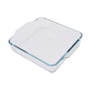 High Borosilicate Square Glass Baking Dish 1.5L