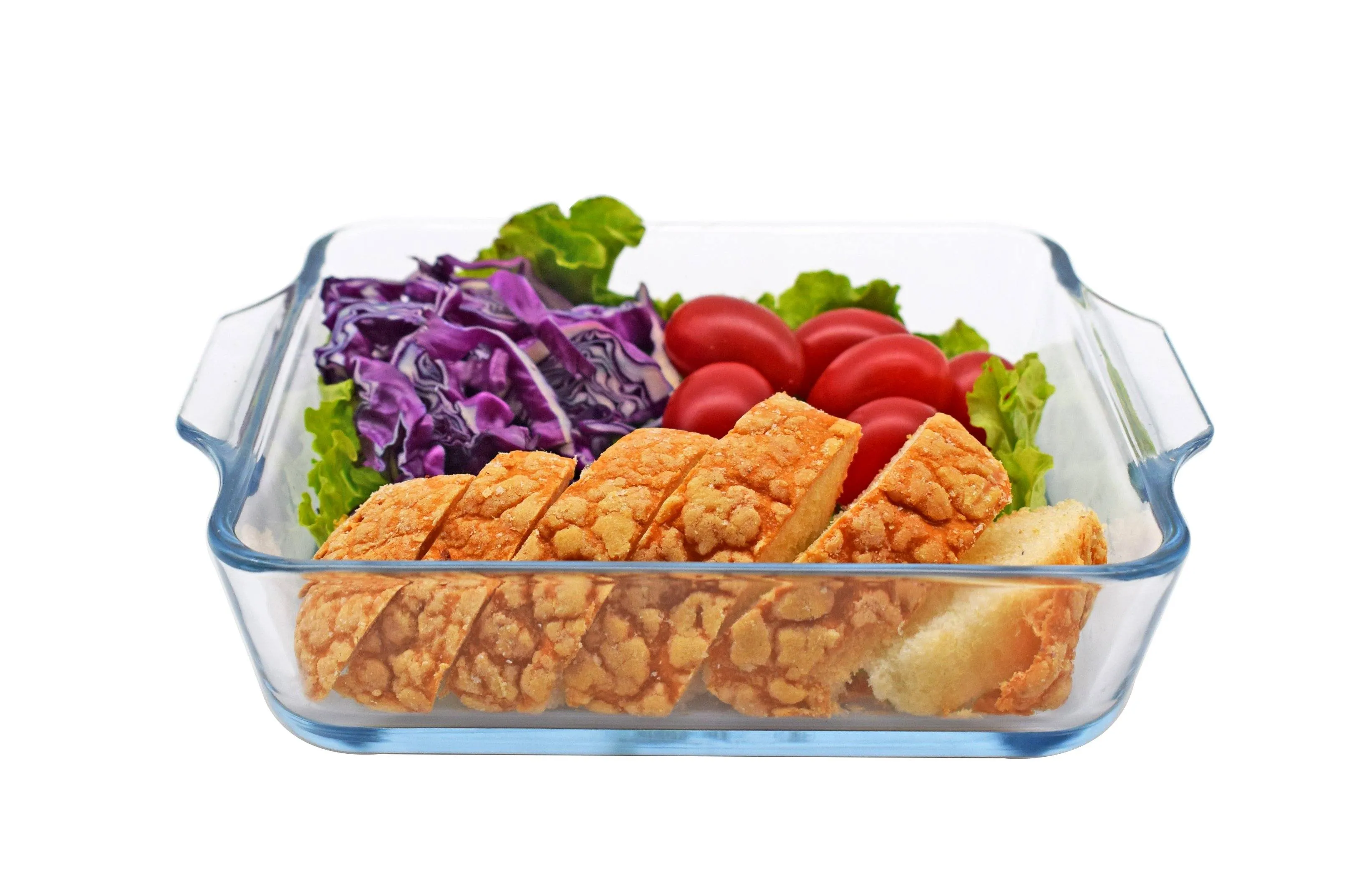 High Borosilicate Square Glass Baking Dish 1.5L