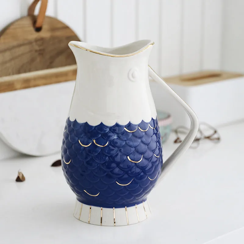 Hilda Hand Painted Ceramic Water Jug