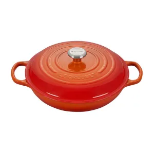 Le Creuset - 3.5 Qt. Signature Braiser - Flame