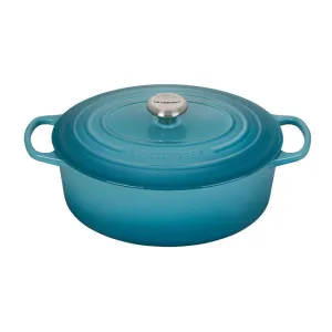 Le Creuset - 6.75 Qt. Signature Oval Oven - Caribbean