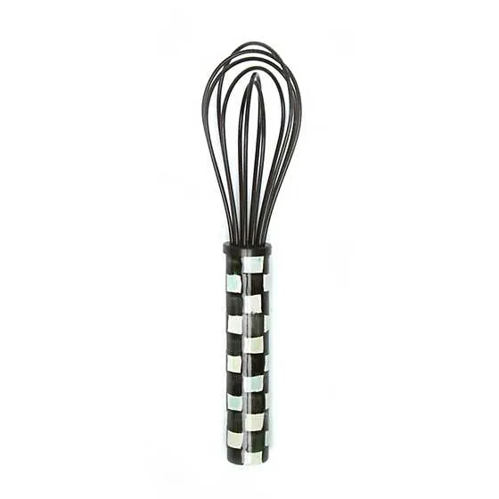 MacKenzie-Childs Black Courtly Check Small Whisk