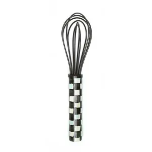 MacKenzie-Childs Black Courtly Check Small Whisk