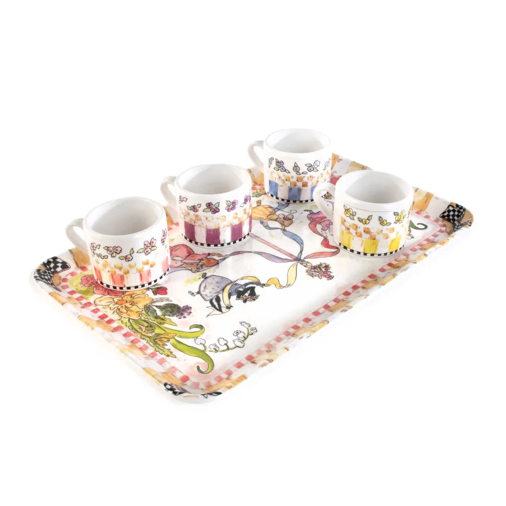 MacKenzie-Childs Maypole Tea Set