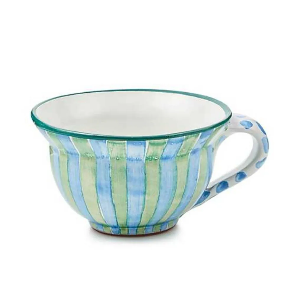 MacKenzie-Childs Paper & Pencil Ceramic Teacup