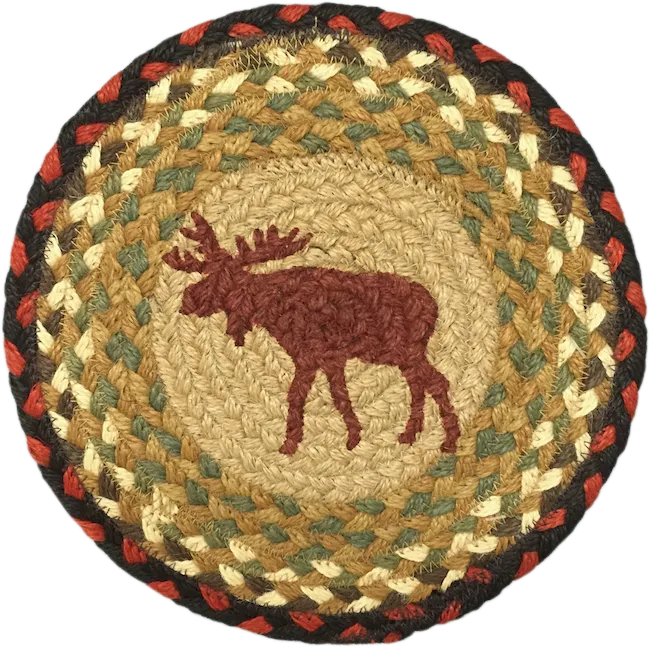 Moose Woven Jute Trivet