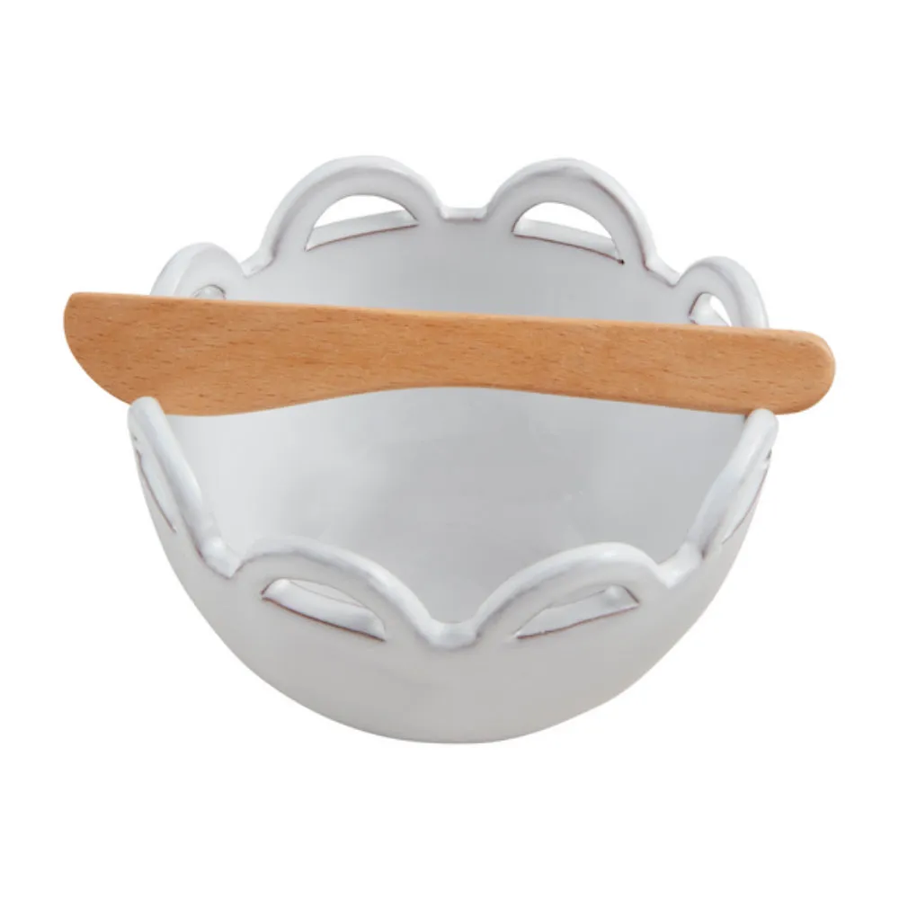 Mud Pie Scallop Dip Bowl Set