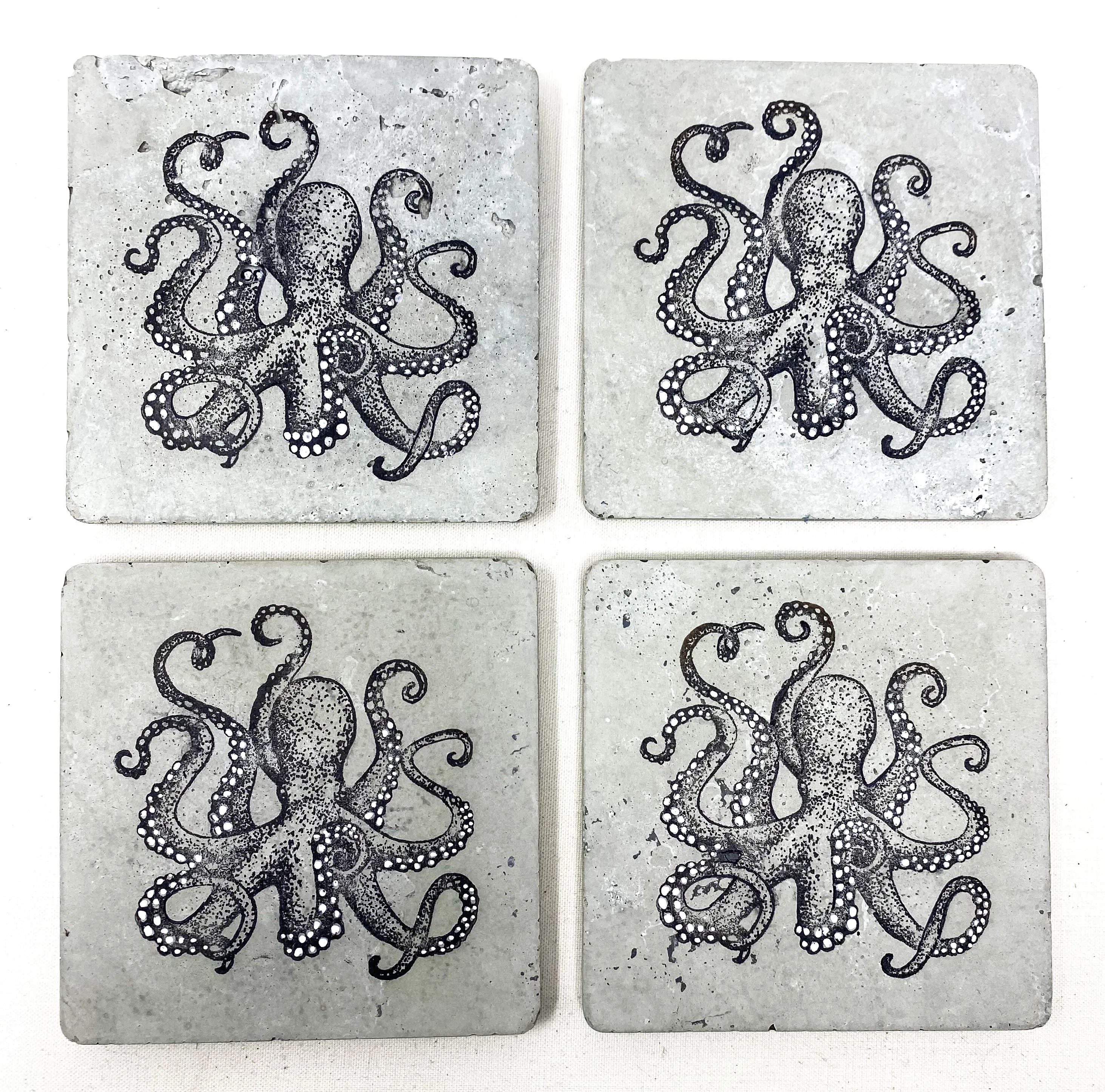 Octopus Concrete Coasters