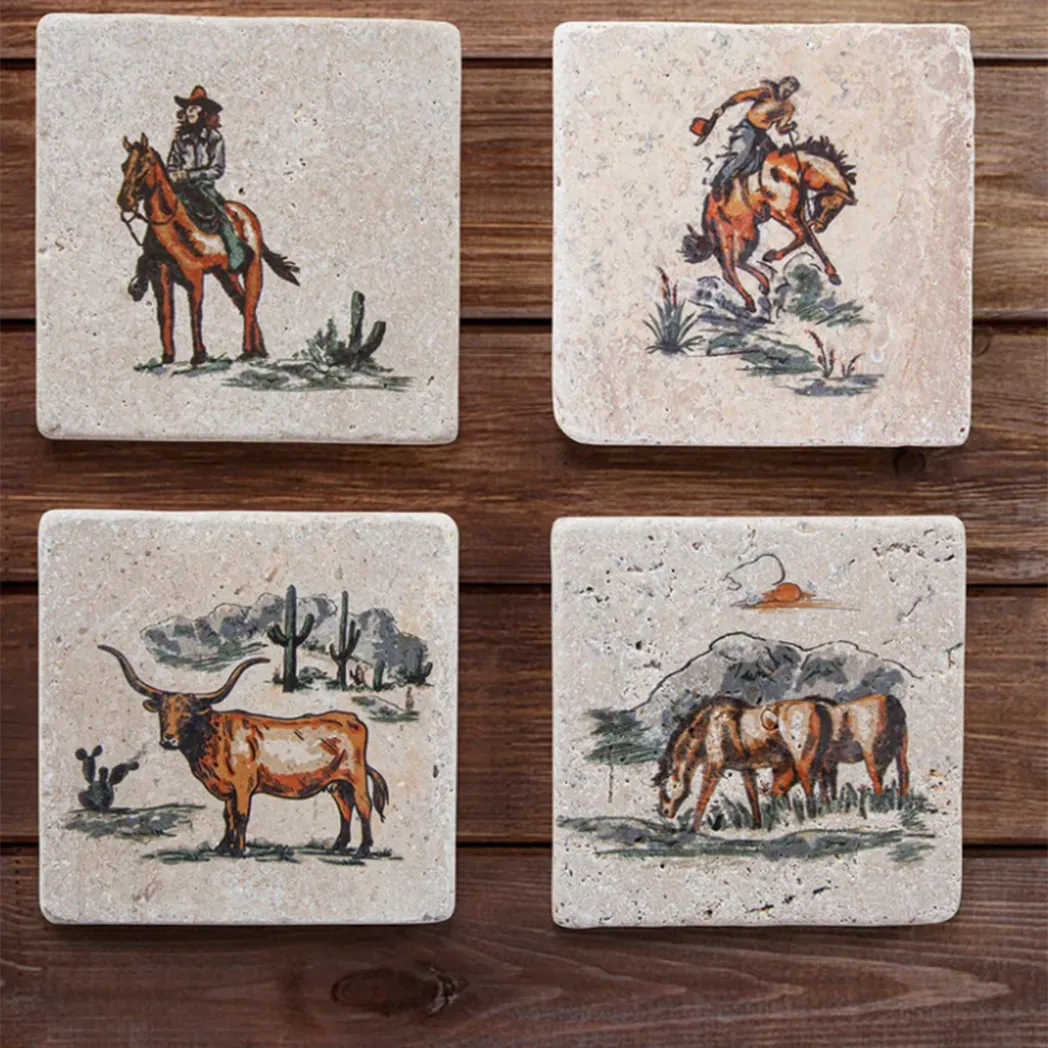 " Duffel " Ranch Life Coasters