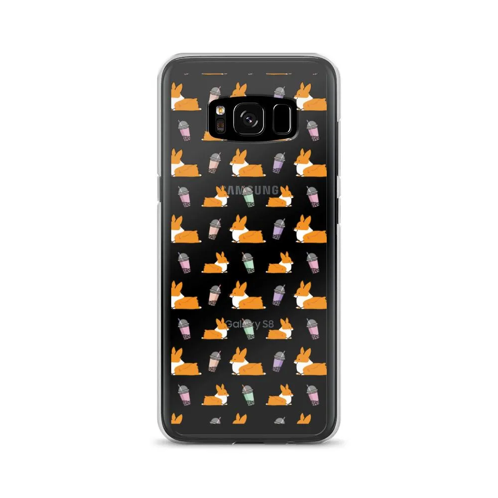 "Bubble Tea Corgis" Samsung Phone Case