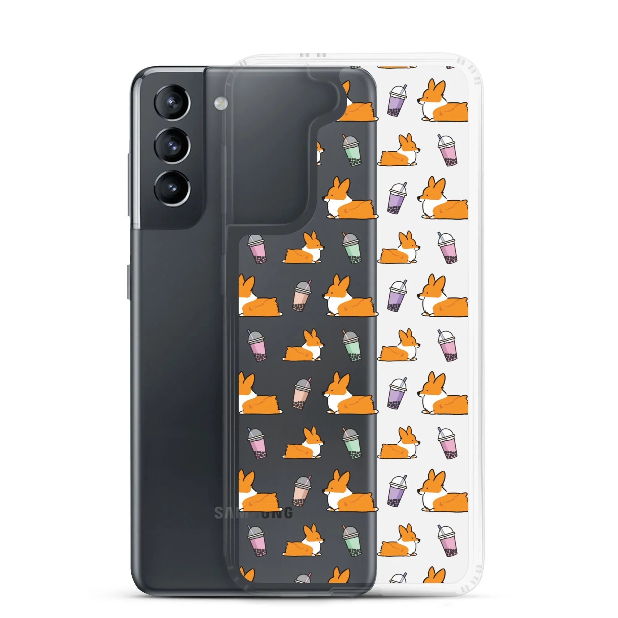 "Bubble Tea Corgis" Samsung Phone Case