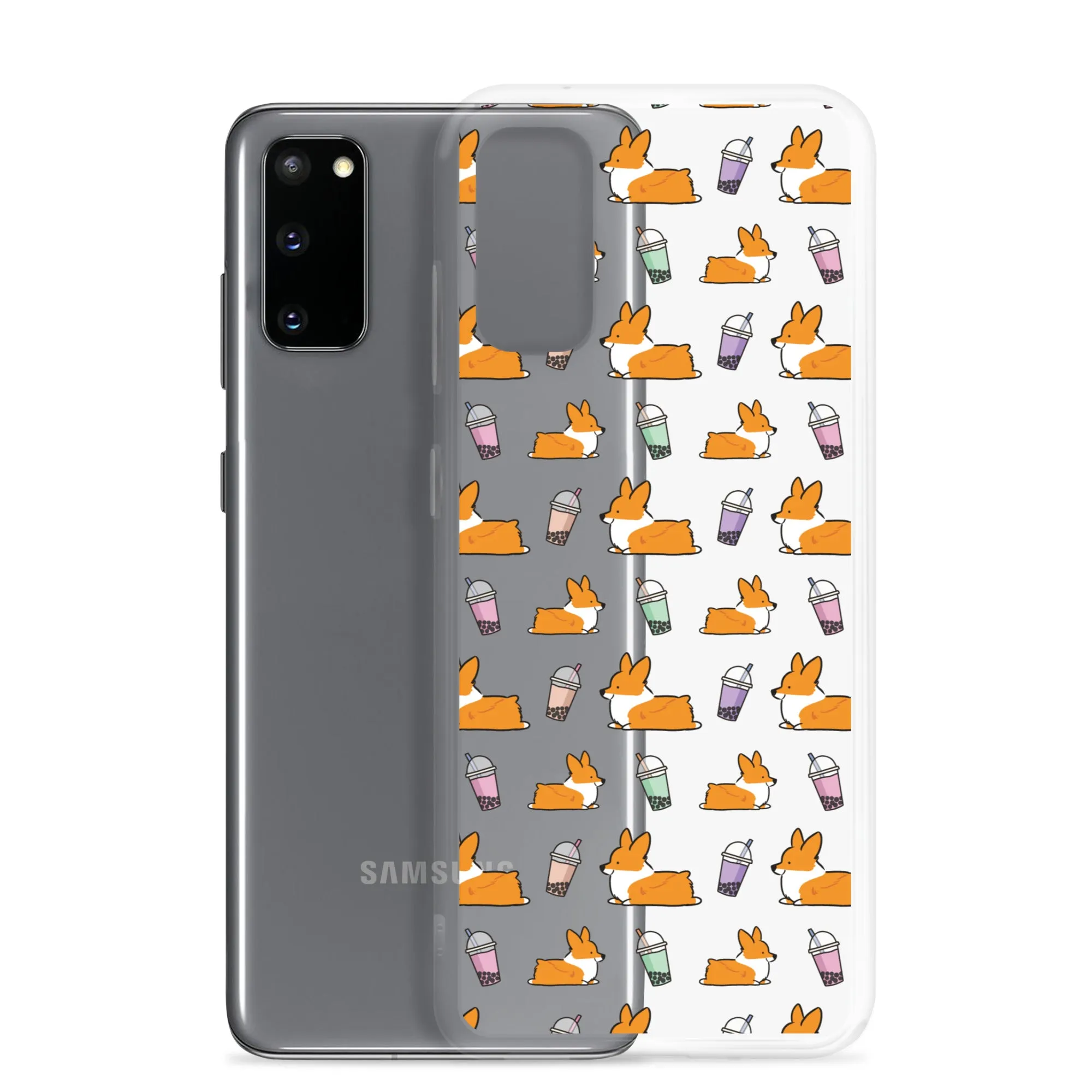 "Bubble Tea Corgis" Samsung Phone Case