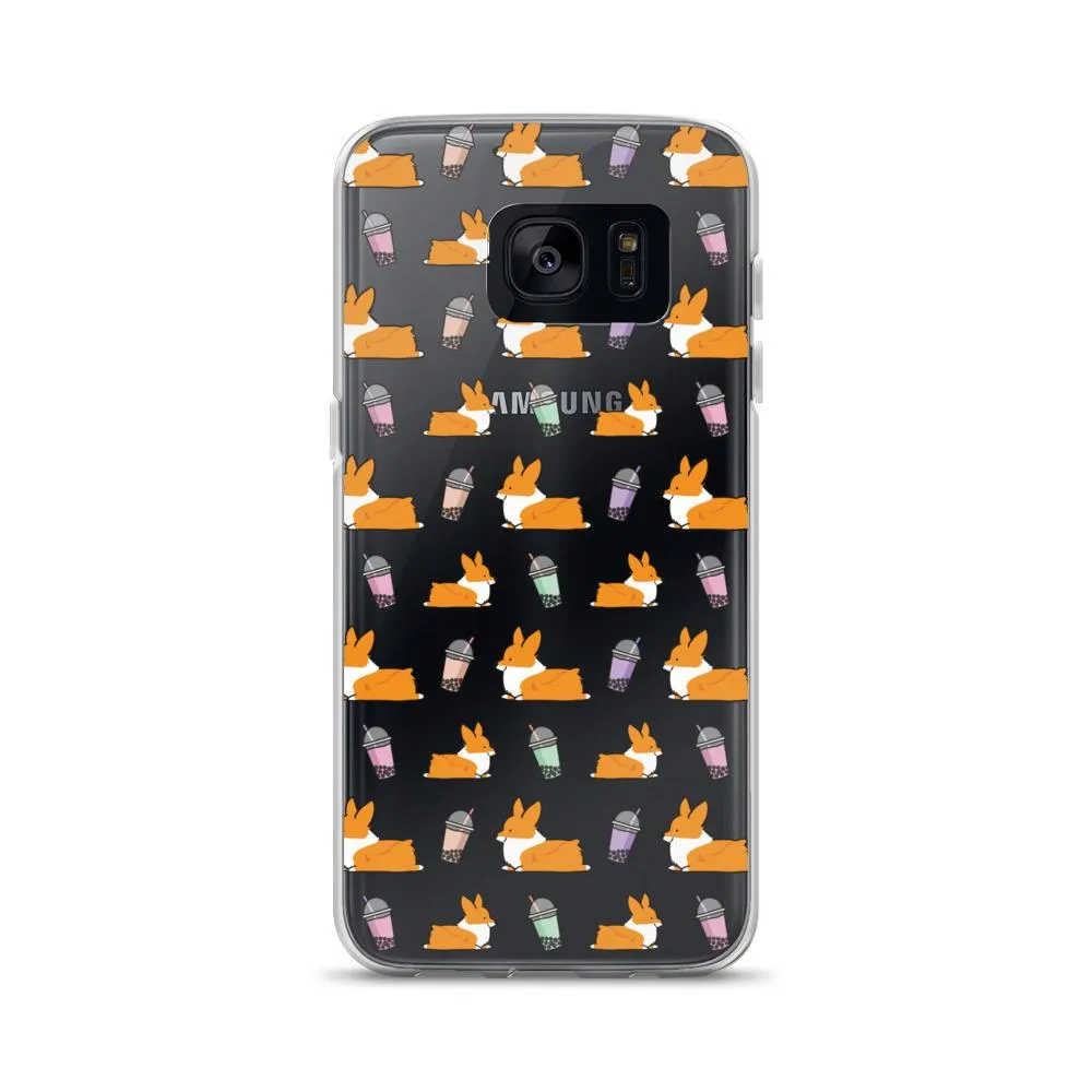 "Bubble Tea Corgis" Samsung Phone Case