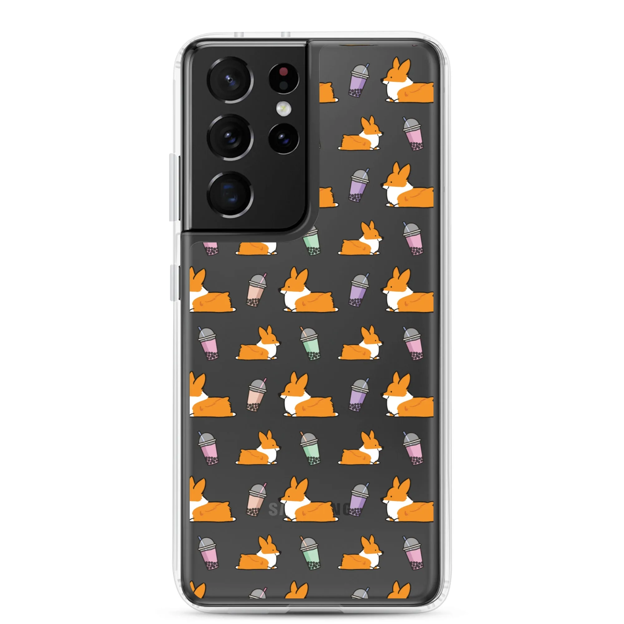 "Bubble Tea Corgis" Samsung Phone Case