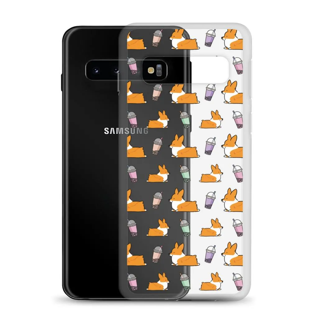 "Bubble Tea Corgis" Samsung Phone Case