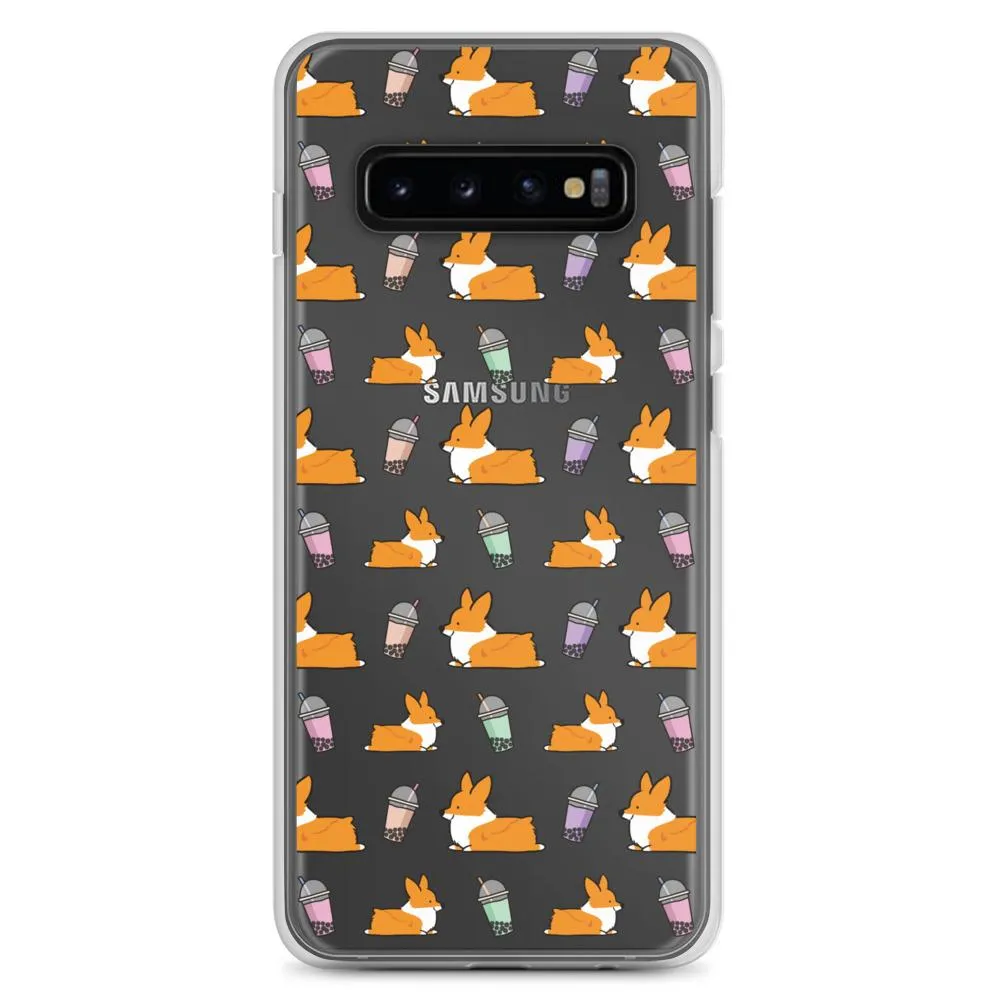 "Bubble Tea Corgis" Samsung Phone Case