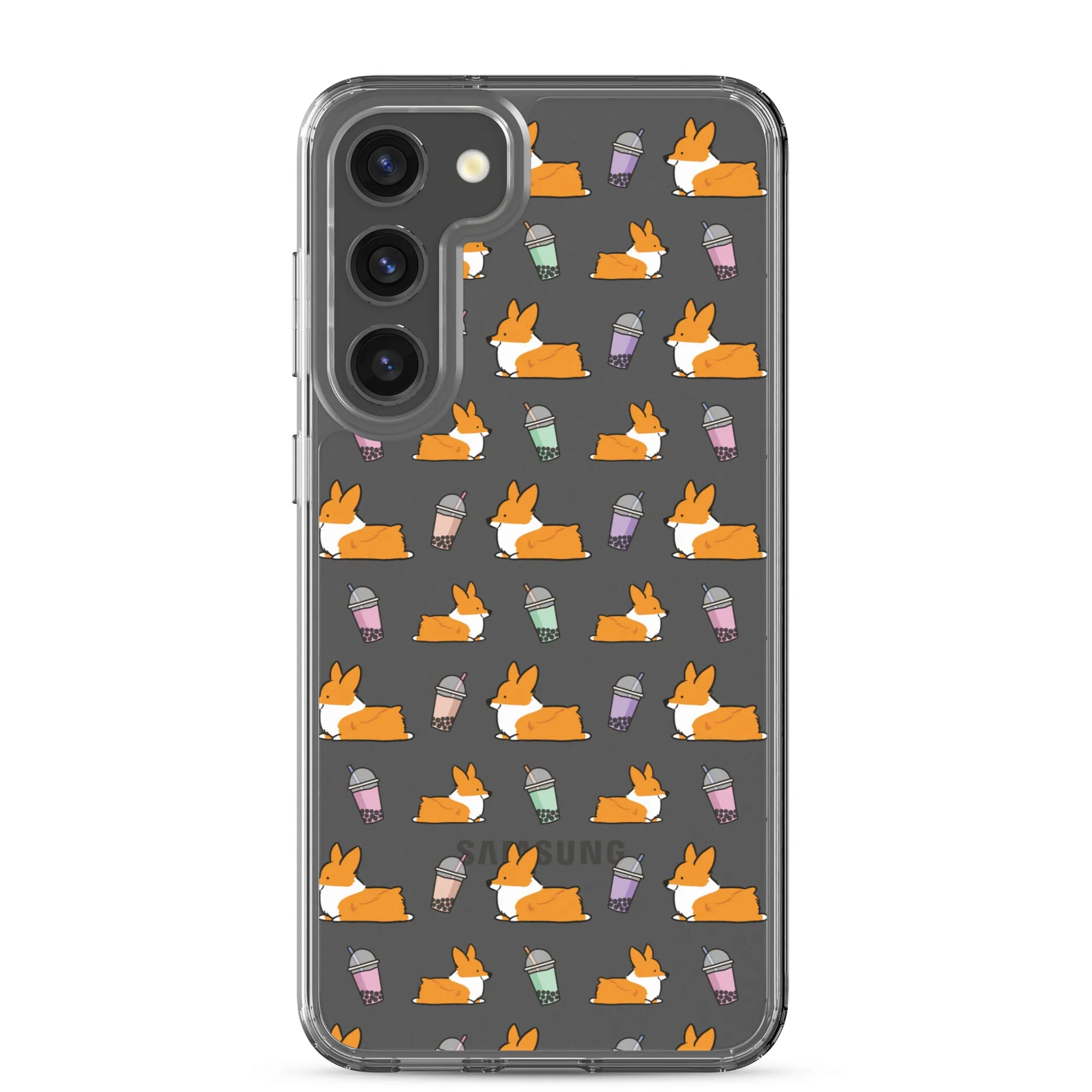 "Bubble Tea Corgis" Samsung Phone Case