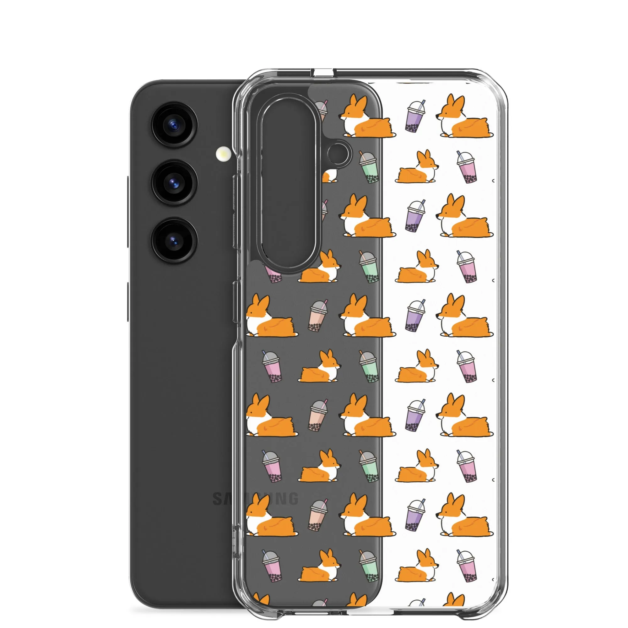 "Bubble Tea Corgis" Samsung Phone Case