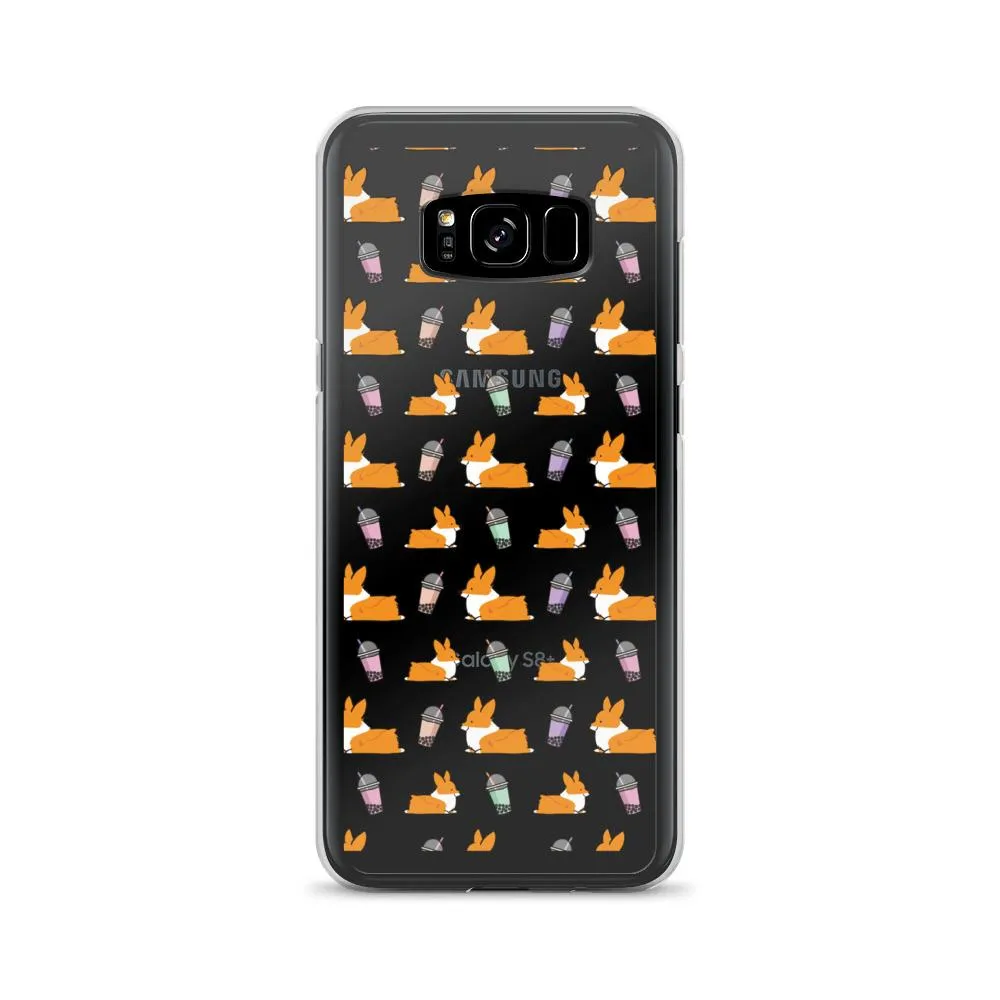 "Bubble Tea Corgis" Samsung Phone Case