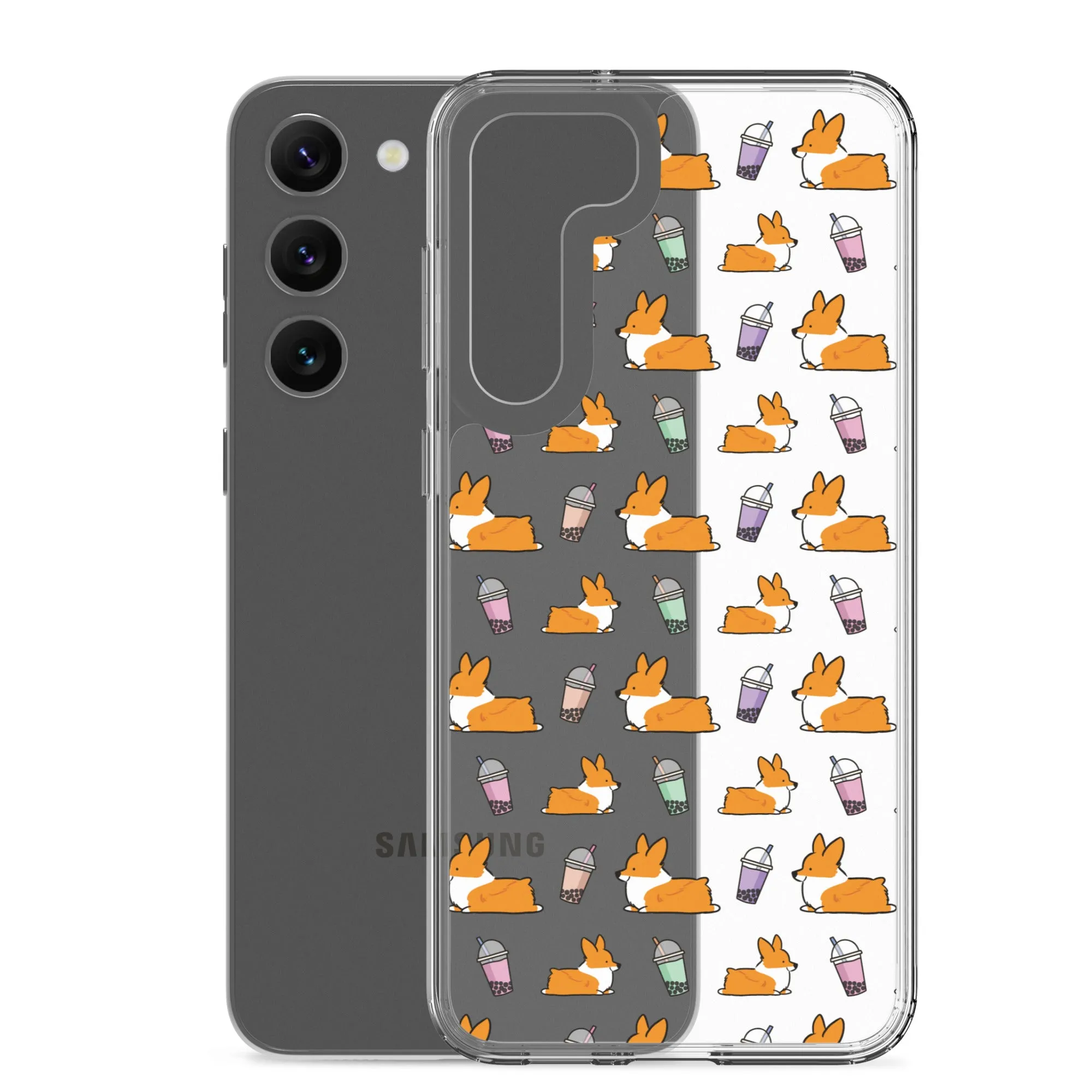 "Bubble Tea Corgis" Samsung Phone Case