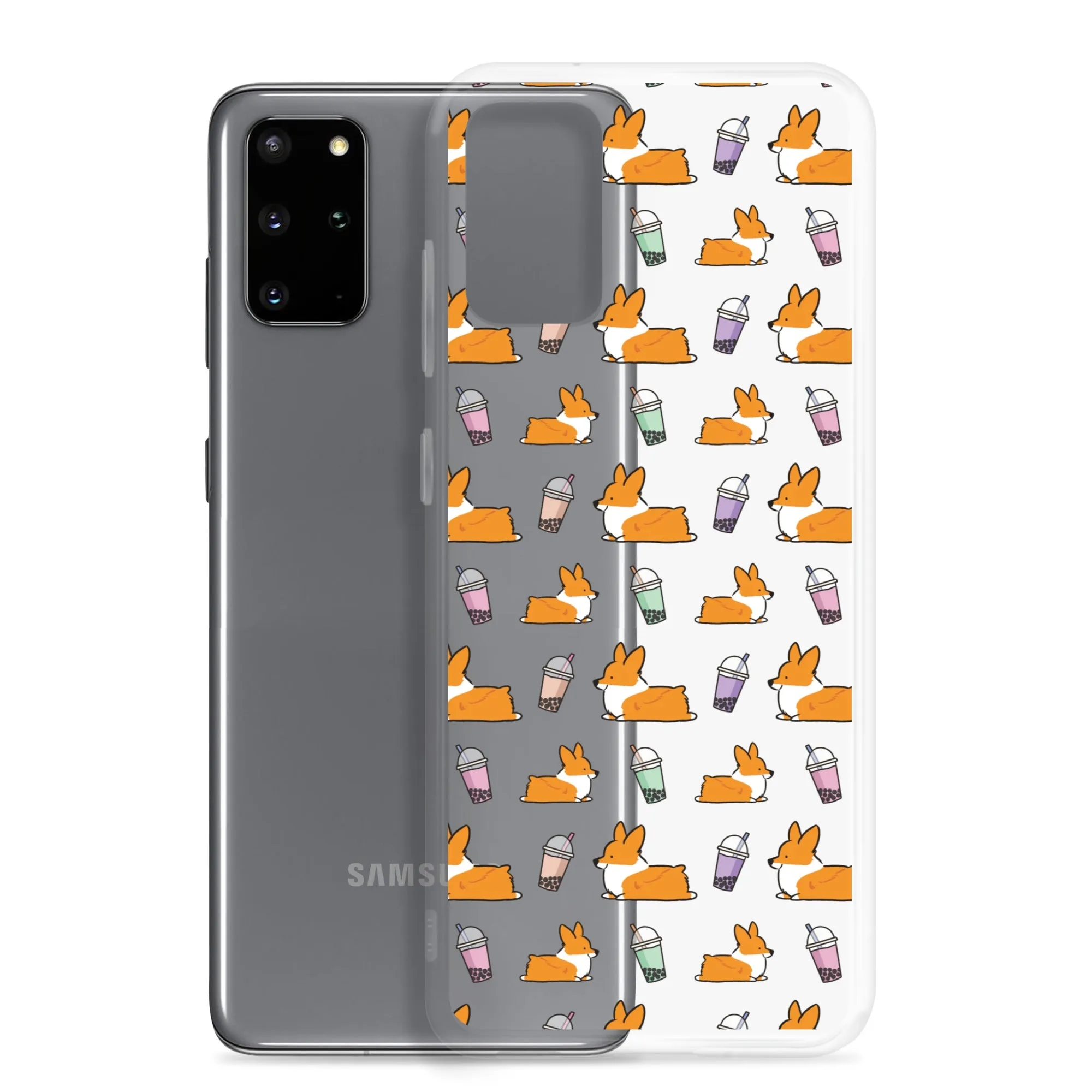 "Bubble Tea Corgis" Samsung Phone Case