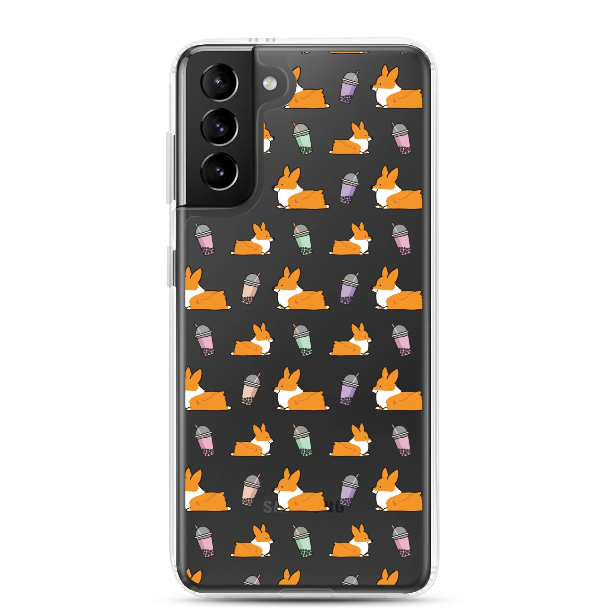 "Bubble Tea Corgis" Samsung Phone Case