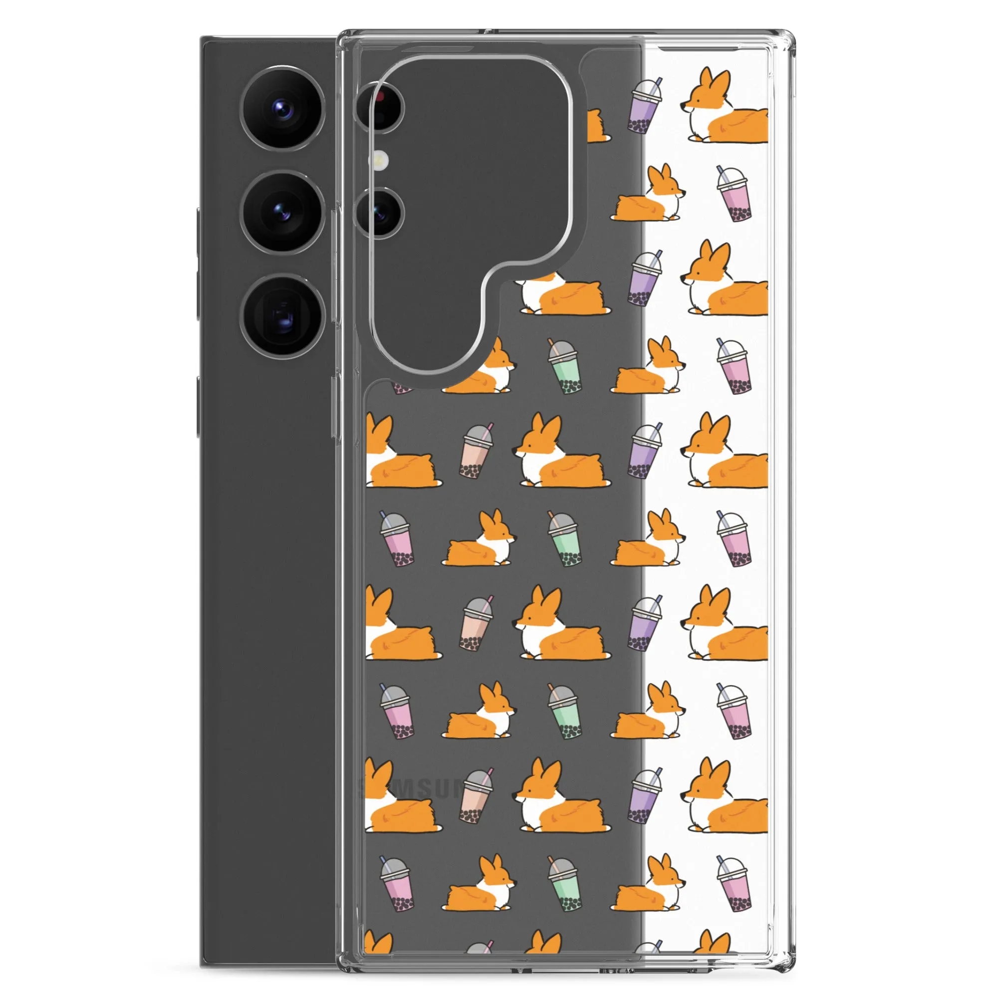 "Bubble Tea Corgis" Samsung Phone Case