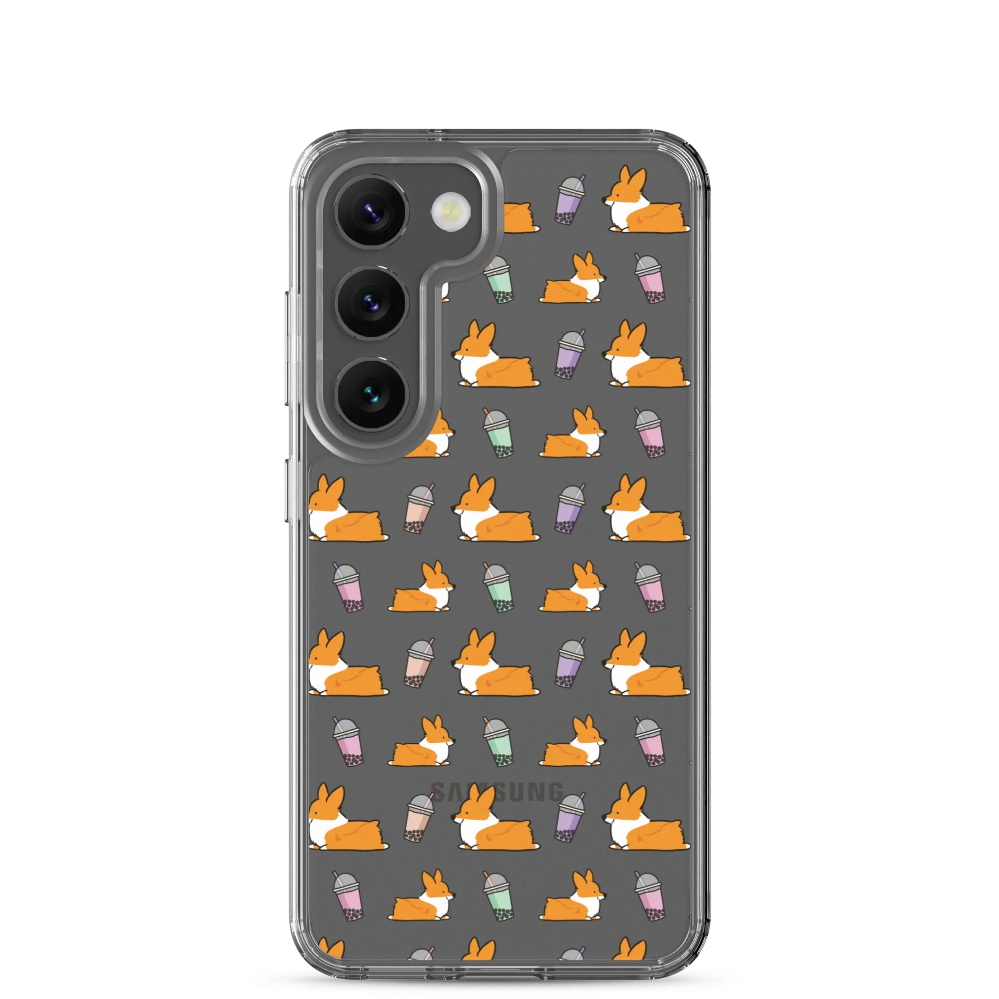 "Bubble Tea Corgis" Samsung Phone Case