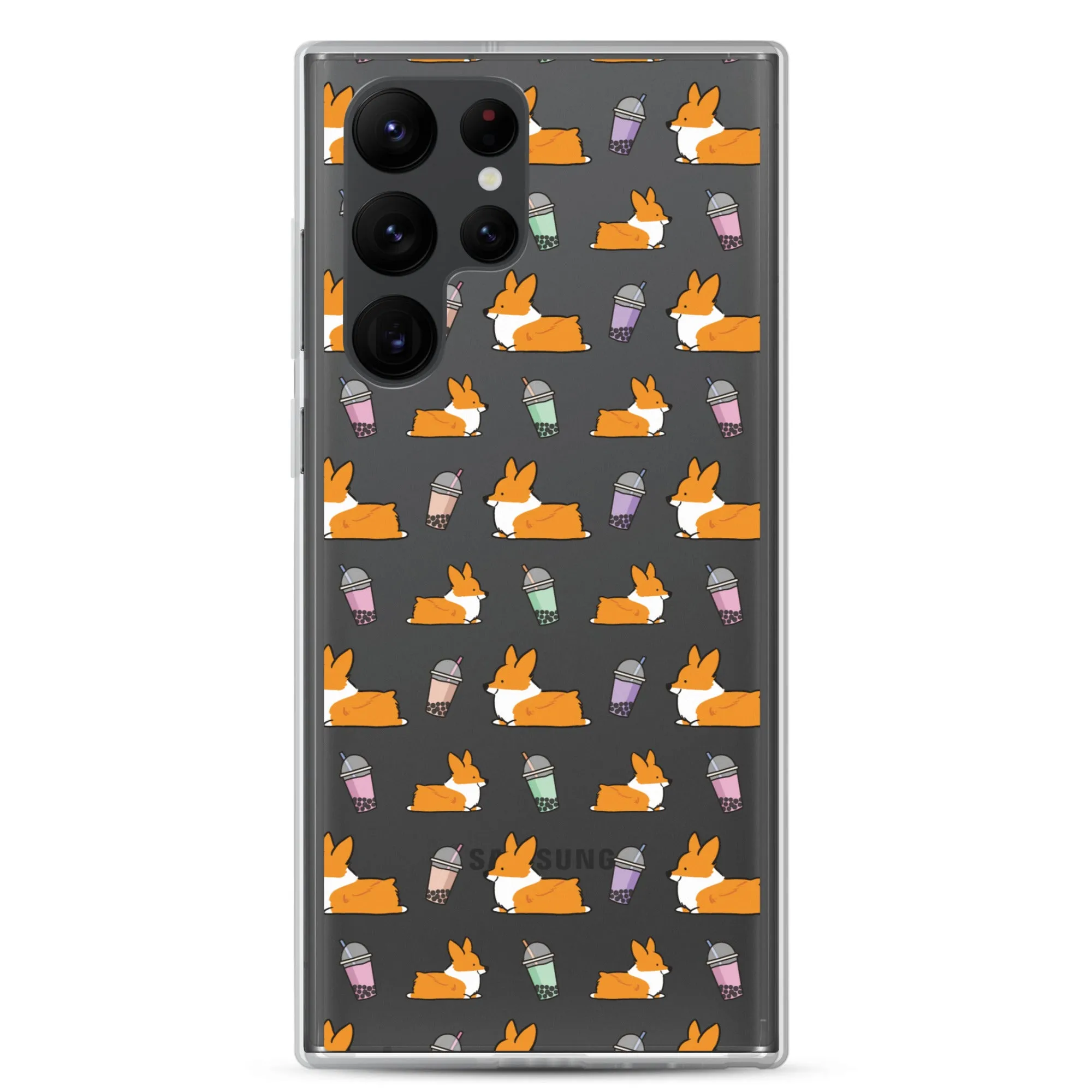 "Bubble Tea Corgis" Samsung Phone Case